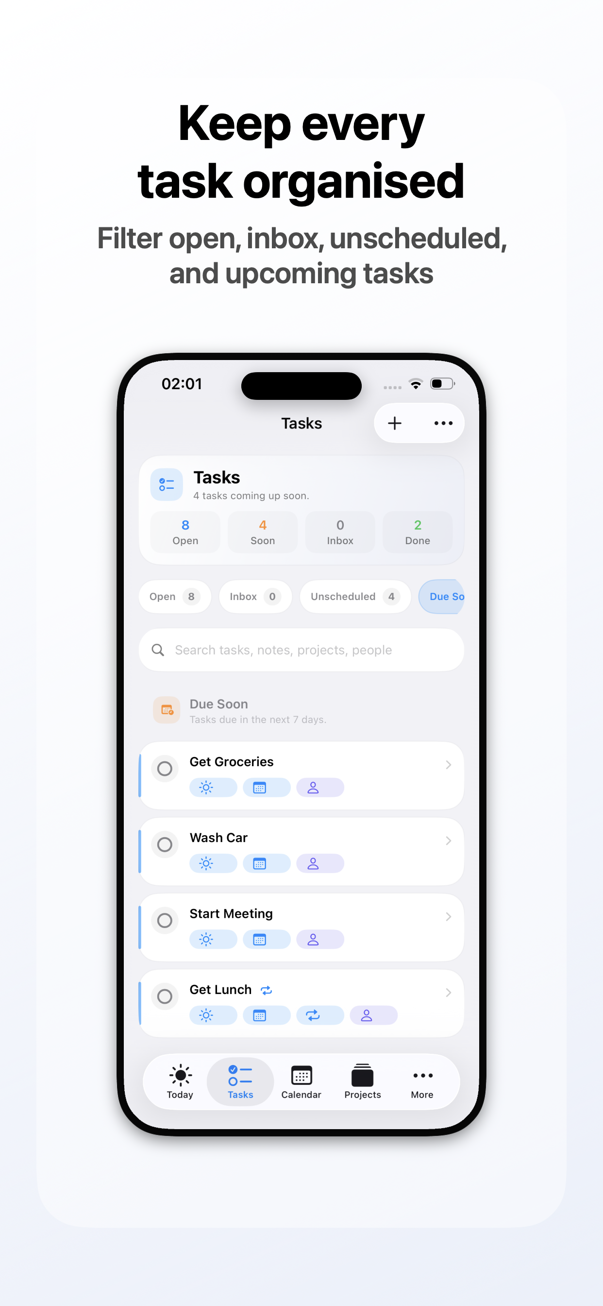 Taskscope screenshot: Keep Every Task Organised